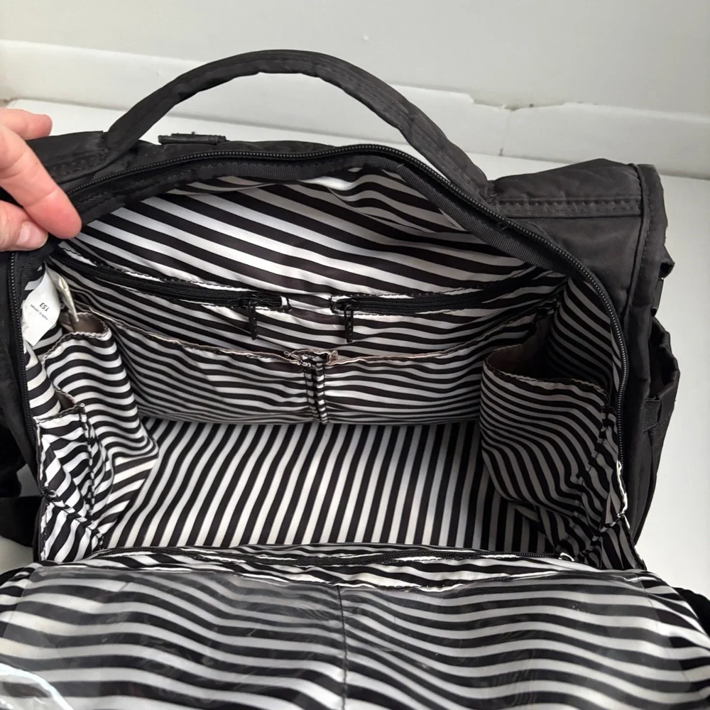 Jujube | BFF Blackout Black Diaper Bag Backpack with Changing Pad OS